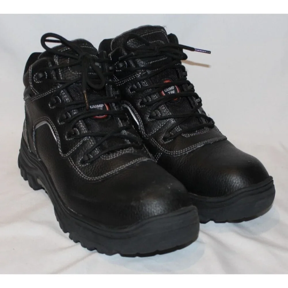 SKECHERS MEN'S BURGIN TARLAC COMP TOE COMFORT WORK SNEAKERS BLACK SZ 11.5 NIB